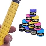 SGERUFZ 10 Pcs Cintas de Agarre de Raqueta Overgrips Padel Grips Padel Perforados para Raqueta...