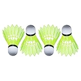 Badminton Shuttlecocks, Glowing Shuttlecock Set, High-Visibility Windproof Training Badmintons...