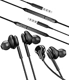 Auriculares con Cable Cascos Jack 3,5 in Ear Deporte Headset (2 Pack) Gaming Headphones Dormir...