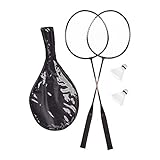 10 Sets Bádminton con Bolsas, 20 Volantes, Raquetas para Adultos y Niños, Hierro-Nailon, 66 x...