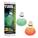 Talbot Torro Volantes de Bádminton Magic Night | 3 Pelotas con Plumas de Plástico e...