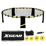 XGEAR Juego de Spike Set Mini Voleibol Novedoso Regalo Exterior e Interior con 4 Bolas Pelotas...