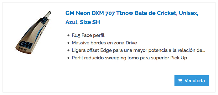 Bate de criquet gm neon dxm 707
